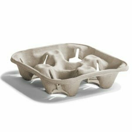 HUHTAMAKI CHINET Chinet Flight 4 Cup Beige Carrier Pulp 8.5 in.x8.5 in.x1.75 in. Shrink Wrapped, 5PK 20938